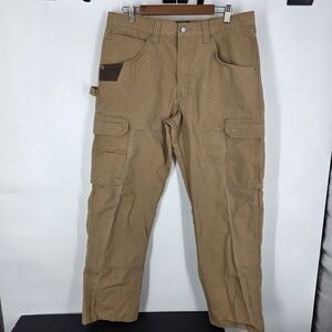 Wrangler RIGGS Workwear Ranger Cargo Pants 34x32 Bark Tan